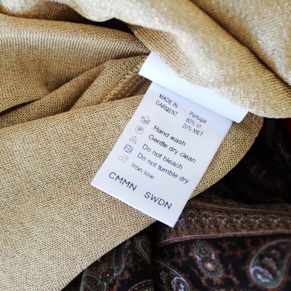 BNWT AW23 CMMN SWDN ARAMIS GLITTERING TSHIRT L - Picture 9 of 10